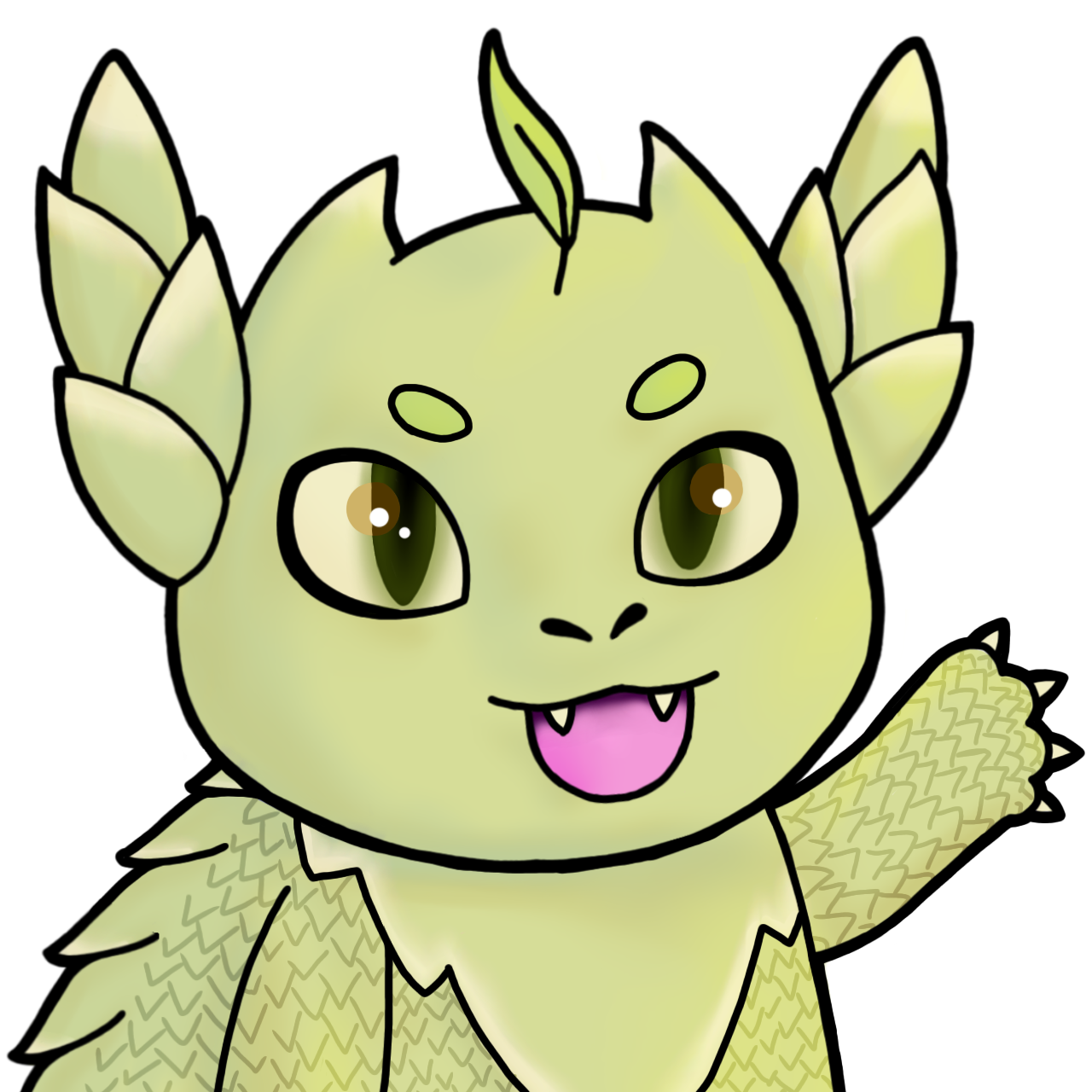 Mascot says hello